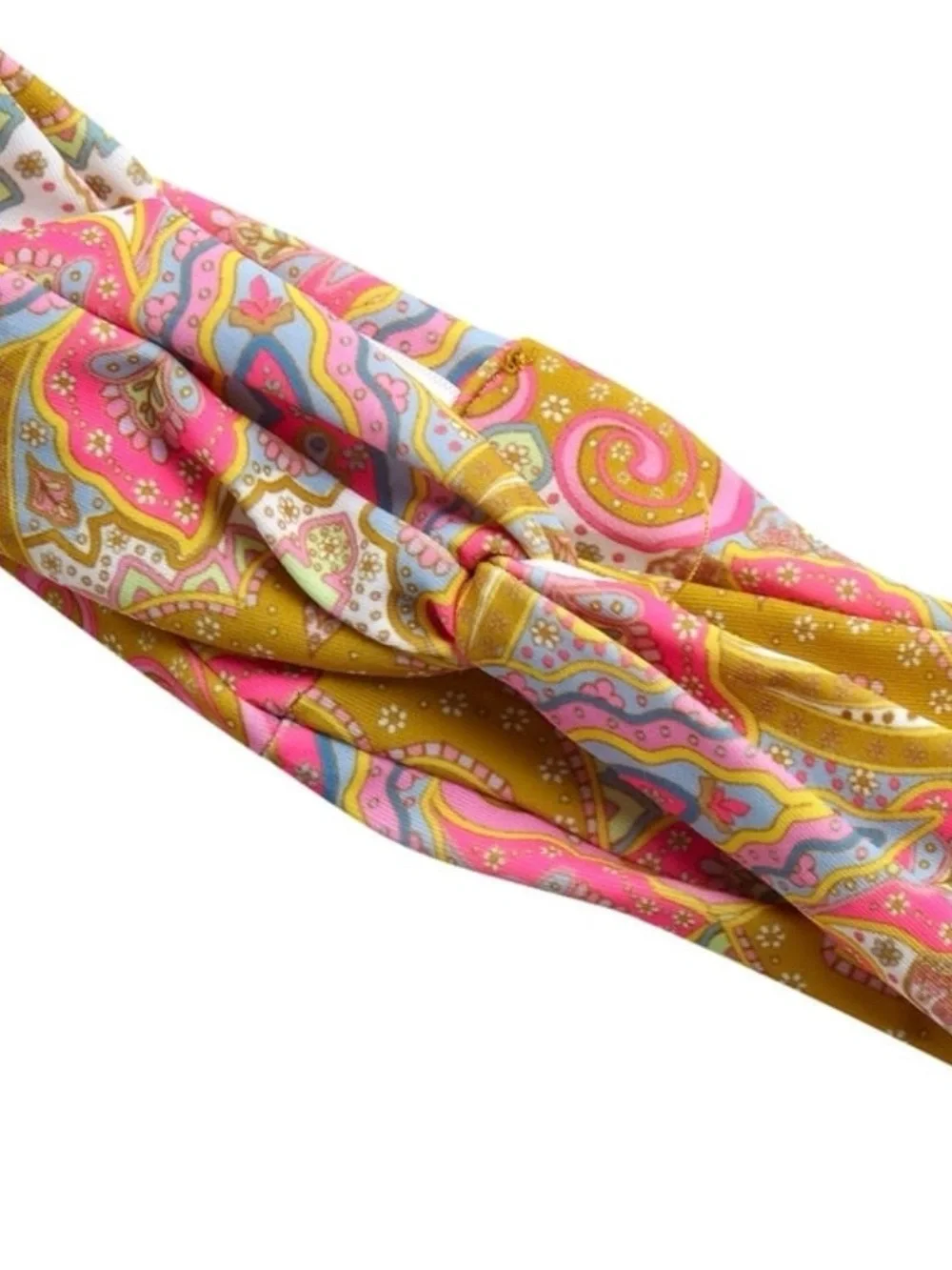 BRAND NEW JESSICA SIMPSON Todfdler Paisley One-Piece Swimsuit w/Headband 18 Mos